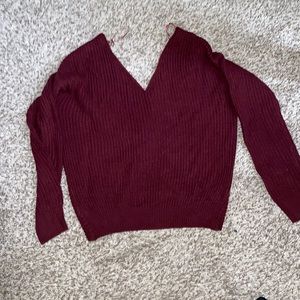 Burgundy Sweater